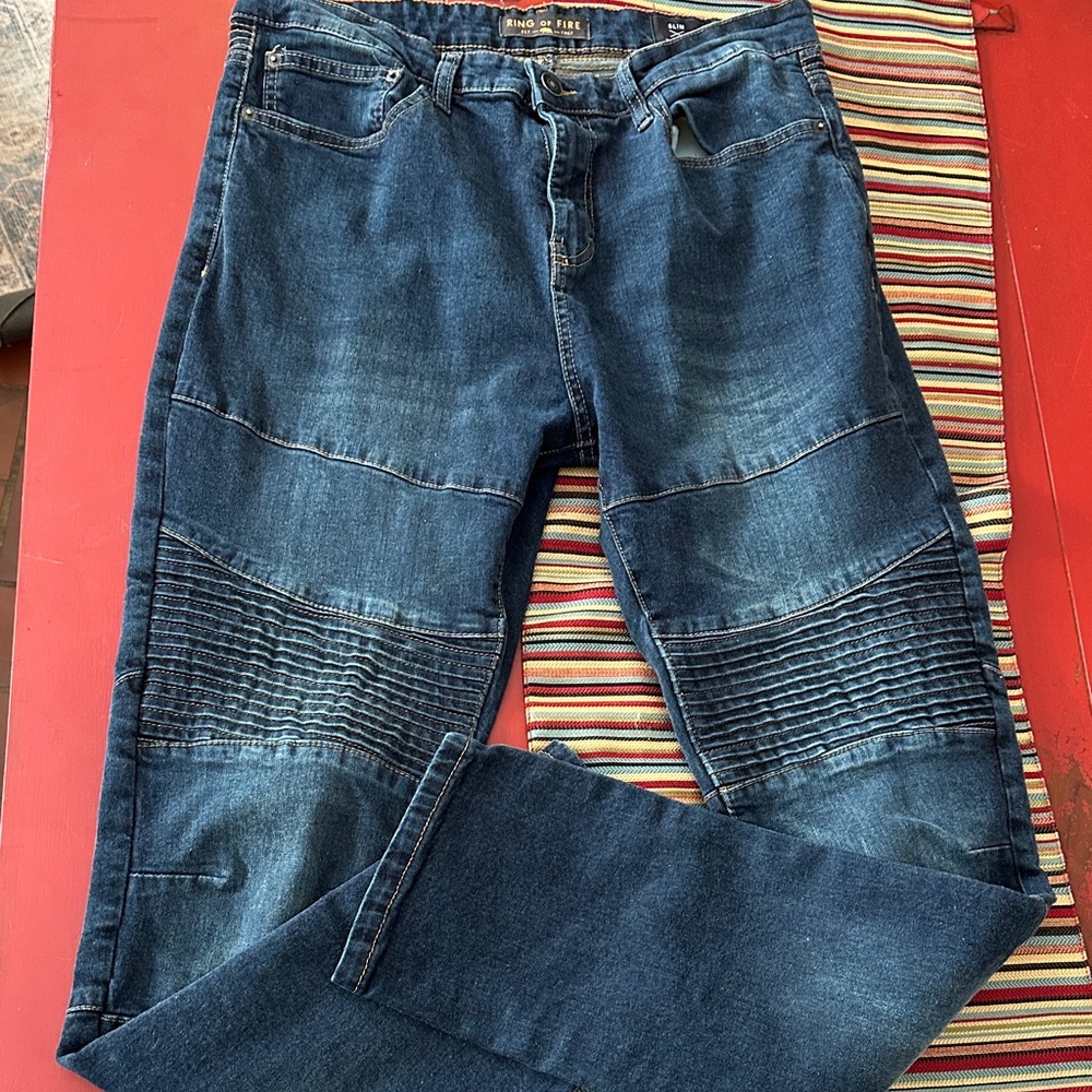 Ring of Fire Men's Indigo Relaxed Jeans
